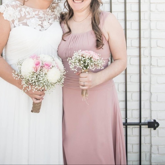 Azazie Hannah in Dusty Rose - Picture 7 of 7